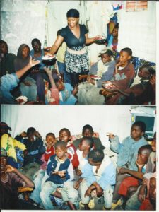 Feeding Kids at Kenya